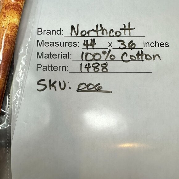 Northcott Studio 14881 Quilting Cotton Orange Red Print Fabric Fall Autumn Sew - Picture 12 of 12